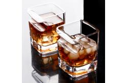 China Cigar Crystal Wine Glasses Cup Double Old Fashioned Thick Bottom For Whiskey supplier