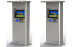 China Interactive Touch Screen Half Outdoor Kiosk Waterproof With TFT LCD Monitor supplier