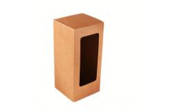 China Simple Style Kraft Paper Cheap Price Custom Doll Packaging Cardboard Box with Window supplier