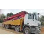 Open Type Hydraulic System Shacman Used Concrete Pump Truck With 56m Capacity And 120-180m3/H Output for sale