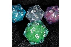 China 20D Single Resin Running Sand Dice Set Cruzu'S Call RPG#DND#Coc supplier