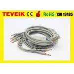 Banana 4.0 M3703C PLPS One Peice Series EKG Cable IEC Standard for sale