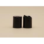 Smooth Surface Disc Top Cap , Full Black Plastic Screw Caps Size 24-415 for sale