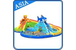 China Outdoor  Inflatable Water Park Slide With Swimming Pool , Inflatable Aviva Water Park supplier