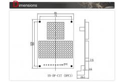 China Electronic Display Boards , Elevator LCD Display With Overload Alert supplier