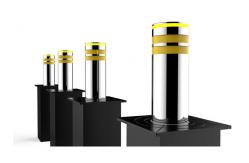 China PLC Controlled 300W 8K Mirror Automatic Rising Bollards supplier