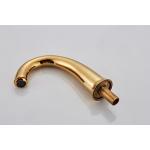 Electroplate Double Handle Rose Gold Wash Basin Faucet