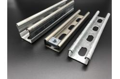 China Cold Formed 1 58x1 58 Slotted Single Channel Strut Rail supplier