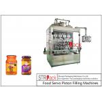 Curry Paste Sauce Food Pump Filling Machine PLC Control 8 Nozzles 20 Heads for sale