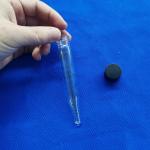 Borosilicate Glass Testing Oil Centrifuge Tube With Screw Head Plastic Lid for sale