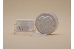 China Customized Cosmetic Cream Containers , Plastic Acrylic Cream Jar For Musk Mud supplier
