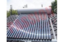 China Integrated Pressurized Rooftop Solar Water Heater Silver Steel Outer Tank supplier