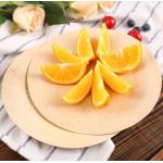 Compostable Nontoxic Bamboo Party Plates , Round Bamboo Dessert Plates for sale