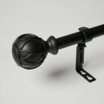 2m Black Nickel Adjustable Bay Window Curtain Rods for sale