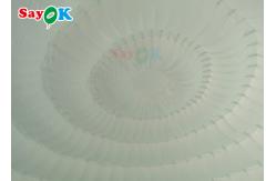 China 6x5x3.2m Pure White Inflatable Dome Tent With LED Lights supplier