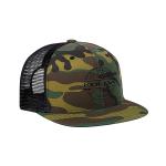 Camouflage Flat Brim Awesome Trucker Hats For Hip Hop Dance for sale