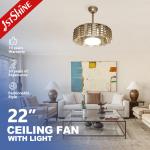6 Speed Dc Motor Bladeless LED Ceiling Fan Low Power Consumption for sale