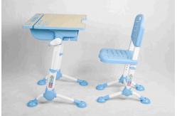China Hidden Drawer Plastic Kids Playroom Furniture Desk And Chair Set Adjustable Height / Foot supplier