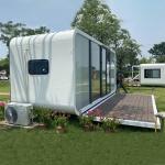 Portable Apple Cabin Pod House 40ft Cabin Prefabricated Cabin House Security Apple Pod Shower Toilet for sale