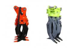 China Multifunctional Digger Hydraulic Rock Grab Attachment Q355B Excavator Log Grapple supplier