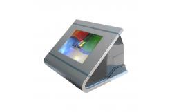 China Space Saving Desktop Kiosk With Durable Steel Enclosure IR Touchscreen TFT LCD Display supplier