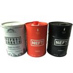 750ml Aluminum Metal Beer Can Embossed Small Round Tin Containers for sale