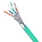 Network 23AWG 550MHz FFTP CAT6A Cable 1000FT With Green PVC Jacket for sale