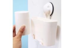 China Irregularity ABS PVC Bathroom Toothbrush Holder Set Hung On The Wall supplier