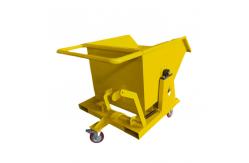 China Quick Release Steel Self Dumping Hopper Tipper Bin Zero Residual Waste Design supplier