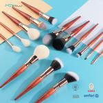 29pcs Luxury Makeup Brushes Set With Spiral Coil Rose Gold Brass Ferrule for sale