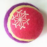 Snow printing tennis ball toy for sale