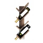 Black Retail Wine Display Racks Hanging Wine Bottle Holder For Dining Room for sale