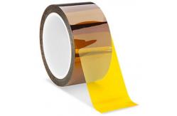 China Amber Pressure Sensitive Silicone Adhesive Tape 55-70um For Polyimide Film Applications supplier