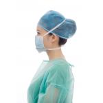 Type IIR 3 Ply Nonwoven Tie On Face Mask Approved EN14683 For Hospital for sale