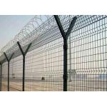 Y Shaped Post 1030mm Height Airport Security Fence With Barbed Wire for sale