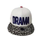 ISO9001 Custom Snapback Caps 6 Panel Mens White And Black Sublimation 3d Embroidery
