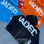 Acid Washed Embroidery Logo Hoodie Streetwear Distressed Black Hoodie Anti Wrinkle for sale