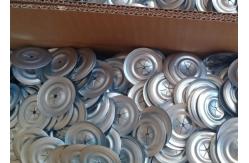 China 30mm Galvanized Steel Round Insulation Washer With Bevel Edge supplier