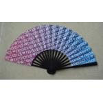 dyed bamboo hand fan with paper or fabric , perfect for decoration , wedding or promotion for sale