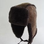 Russian Winter Earflaps Australian Shearling Sheepskin Men Women Ushanka Trapper Hat for sale