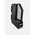 Broken Bridge Hollow Glass Structure Aluminium Casement System Windows Safe For All Ages for sale