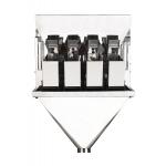 Automatic 304SS 2/4 head Linear Weigher For Grain Bean Rice Weighing Scale Packing Machine for sale