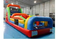 China Customized Long Size Inflatable Obstacle Course Inflatable Interactive Funny Game supplier