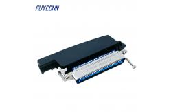 China Plastic Hood Solder Cup Centronics 50 Pin Connector With L Shape Cover supplier