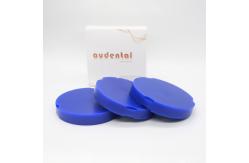 China 95mm Round Dental Wax Block Blue Open System With Step Casting supplier