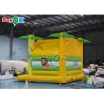 Customized Coconut Tree Inflatable Bounce House 0.55mm PVC Tarpaulin Material