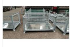 China Detachable Metal Cages Mesh Pallet Container Wire Mesh Stillages Cage Box supplier