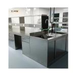 China Silver Stainless Steel Lab Bench Excellent Corrosion-Resistance Easy Maintenance manufacturer
