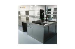 China Polished Stainless Lab Table , W750mm Anti Rust Chemistry Lab Working Table supplier