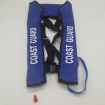 150N Navy Blue Coast Guard Inflatable Life Jacket With 33g CO2 Cylinder